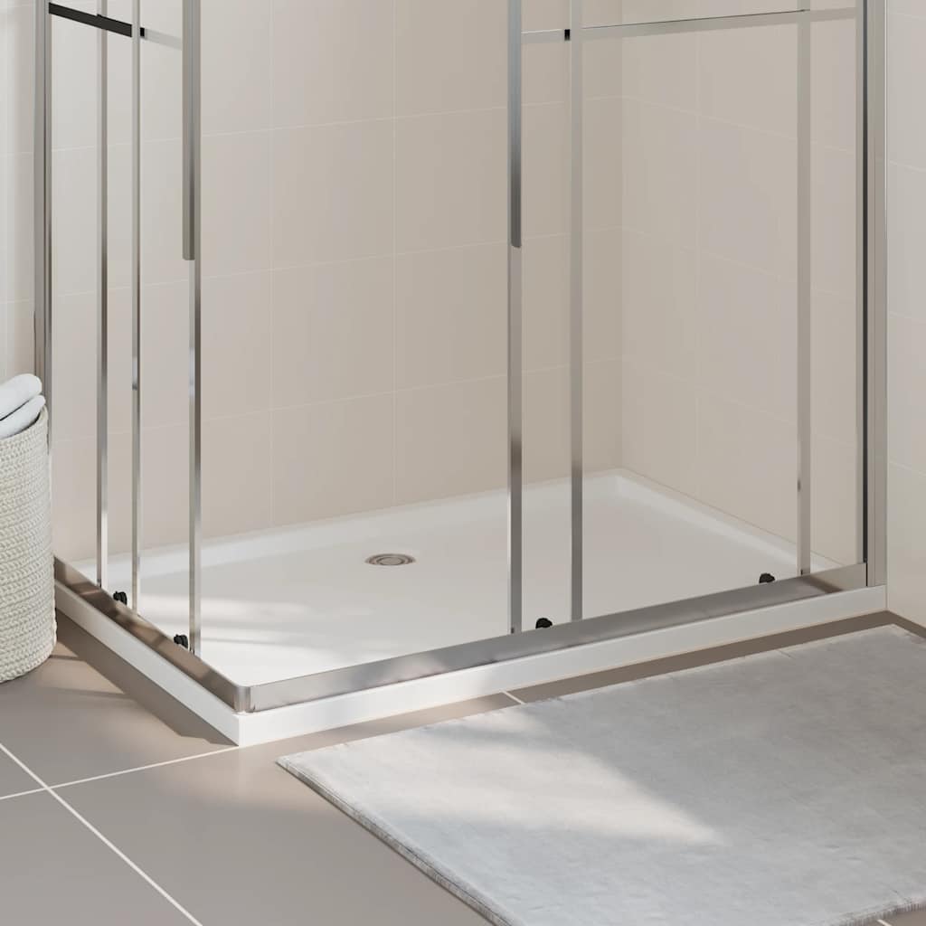 Bandeja de ducha Vidaxl rectangular 80x120 cm blanco