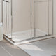 Bandeja de ducha Vidaxl rectangular 80x120 cm blanco