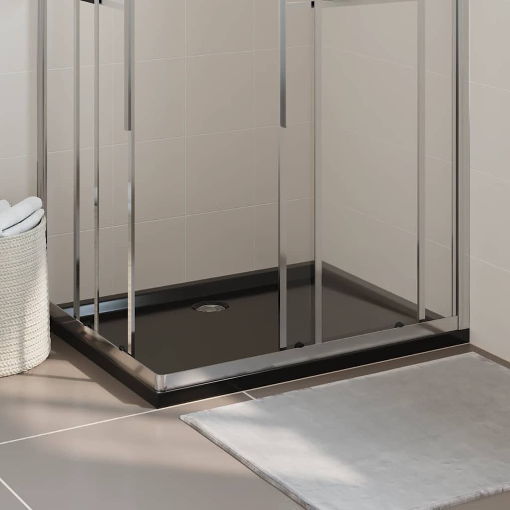 Vidaxl Bandeja de ducha Rectangular 80x100 cm Negro