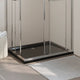 Vidaxl Bandeja de ducha Rectangular 80x100 cm Negro