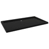 Vidaxl douchebak rechthoekig 70x120 cm abs zwart
