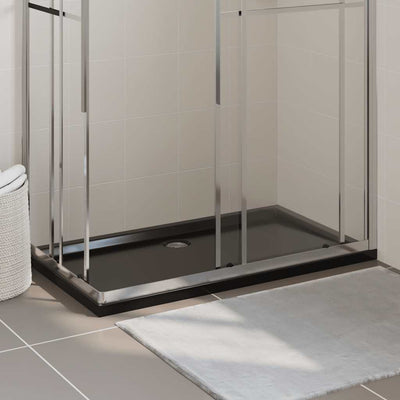 Vidaxl Doccia rettangolare 70x120 cm nero