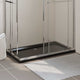 Bandeja de ducha Vidaxl rectangular 70x120 cm negro