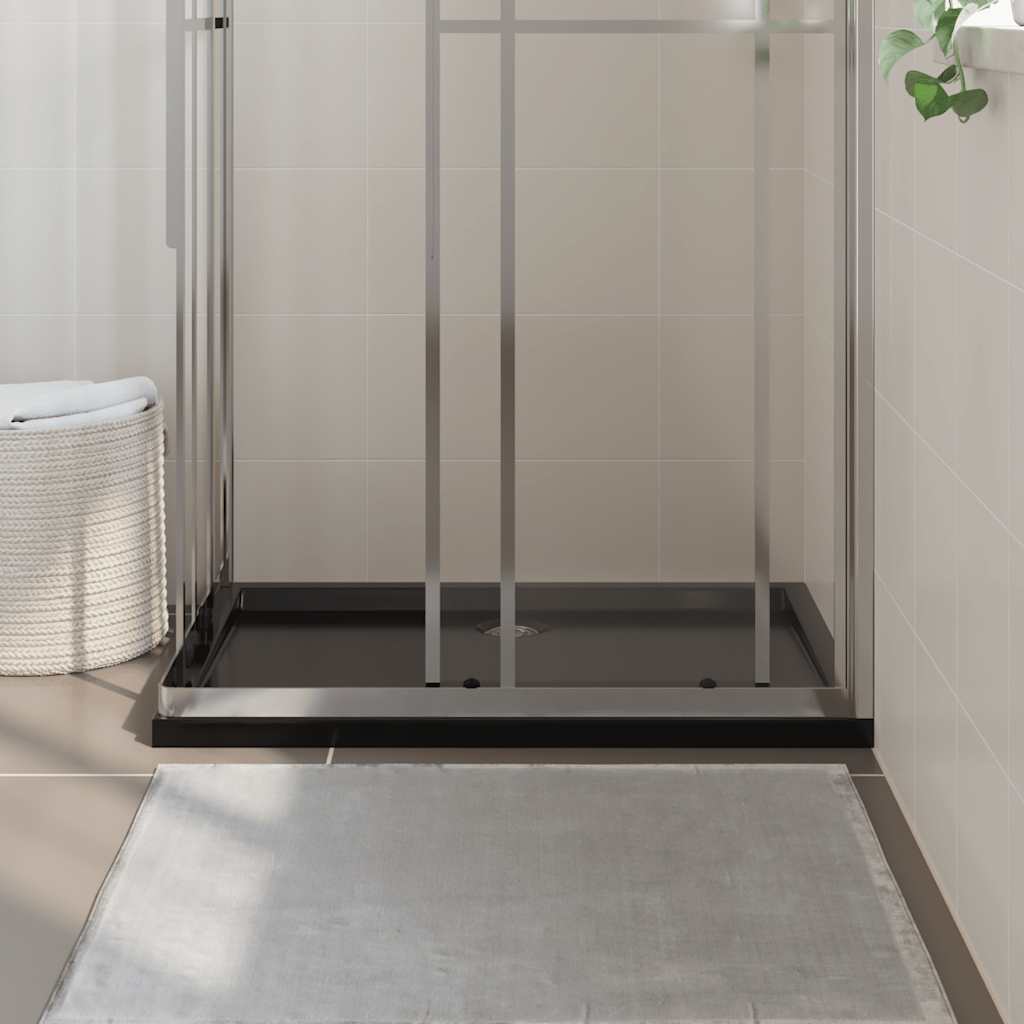 Bandeja de ducha Vidaxl rectangular 70x100 cm negro