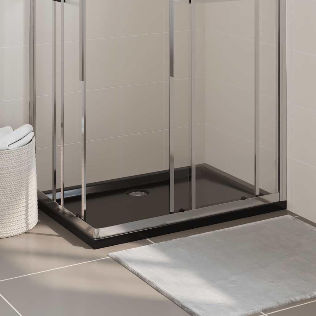 Bandeja de ducha Vidaxl rectangular 70x100 cm negro