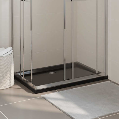 Vidaxl Doccia rettangolare 70x100 cm nero