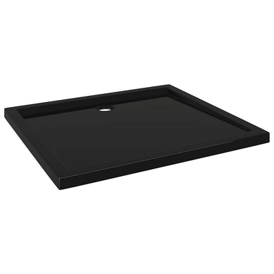 Vidaxl douchebak rechthoekig 80x90 cm abs zwart