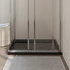 Vidaxl Doccia rettangolare rettangolare 80x90 cm nero