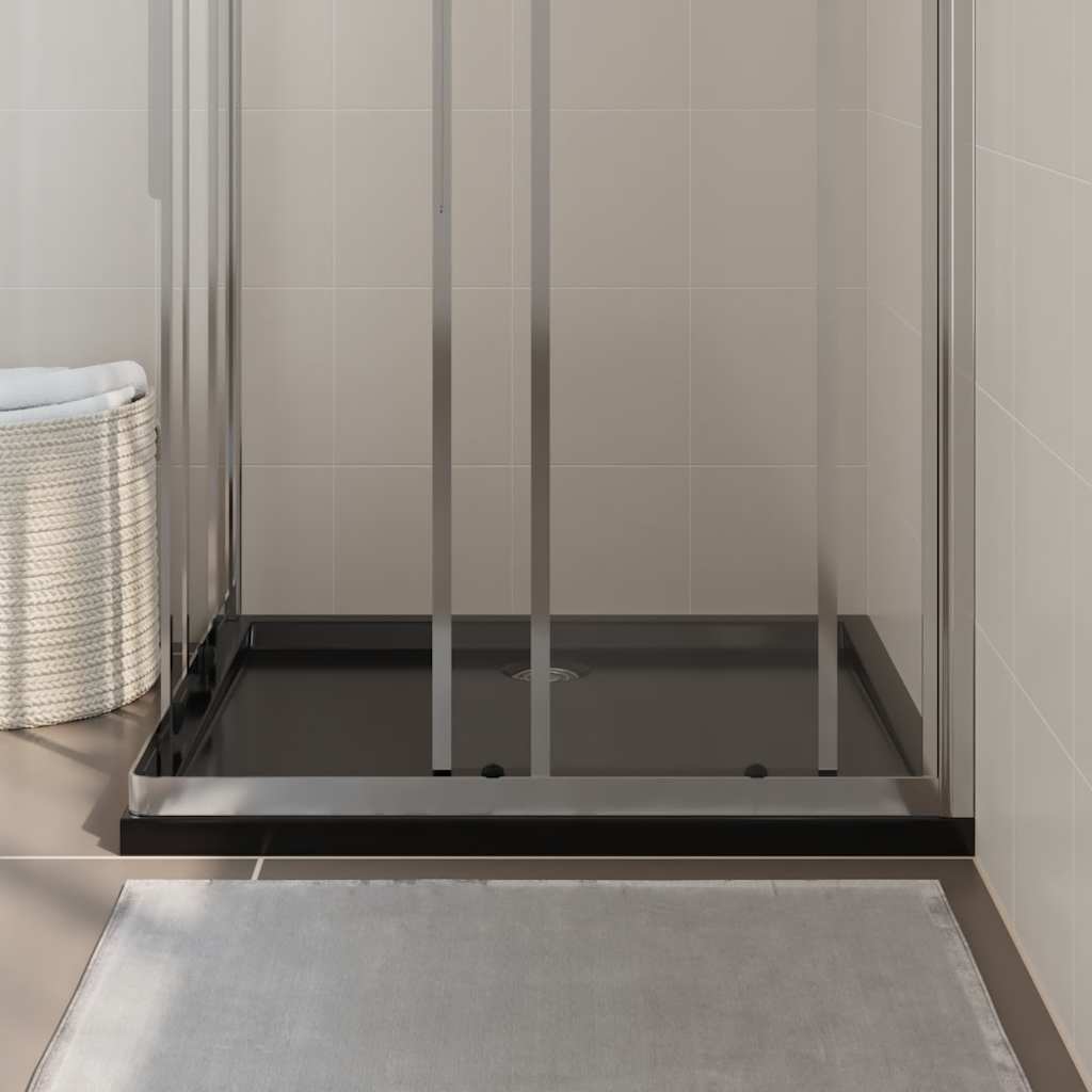 Vidaxl Doccia rettangolare rettangolare 80x90 cm nero