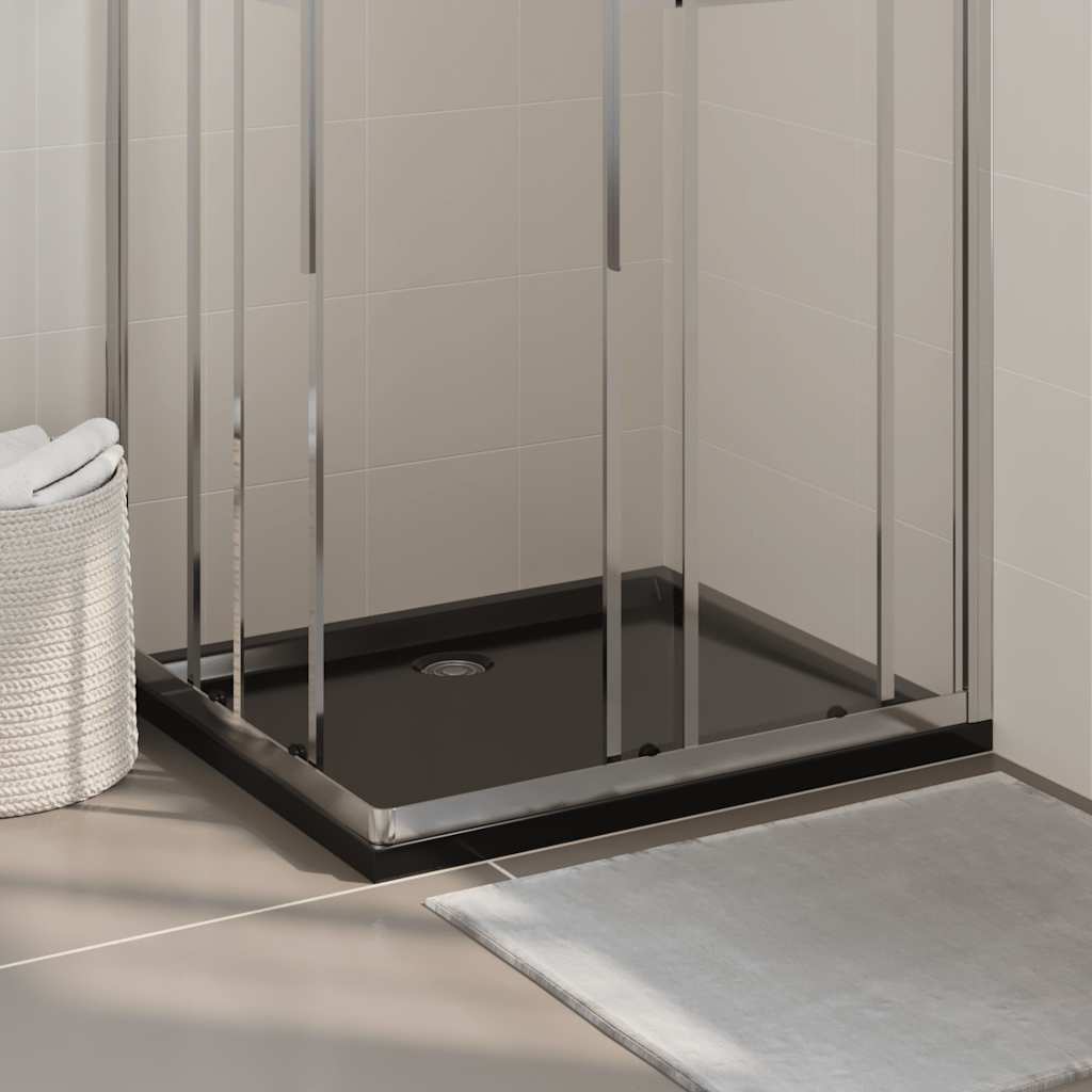 Vidaxl Doccia rettangolare rettangolare 80x90 cm nero
