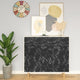 Vidaxl mobili olio autodesivo 500x90 cm Pietra PVC Nero