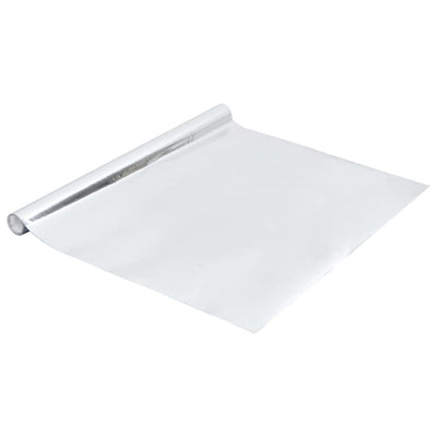Mobili vidaxl olio autoadesivo 500x90 cm pvc ad alta lucidala argento