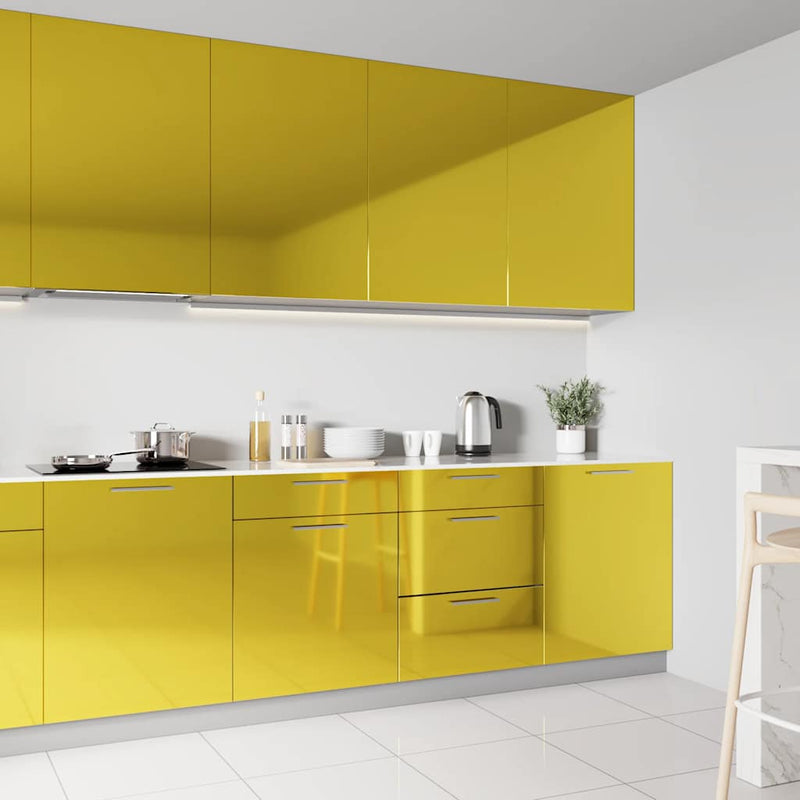 Vidaxl Furniture Olio autoadesivo 500x90 cm Pvc Alto lucido Oro colorato