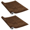 Vidaxl Muebles Aceites Autoadhesivo 2 PCS 500x90 cm PVC Oak Dark -Colorado