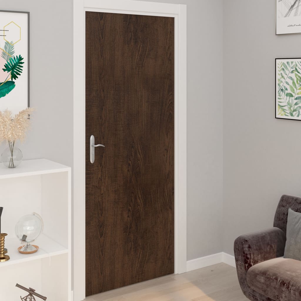 Vidaxl Muebles Aceites Autoadhesivo 2 PCS 500x90 cm PVC Oak Dark -Colorado