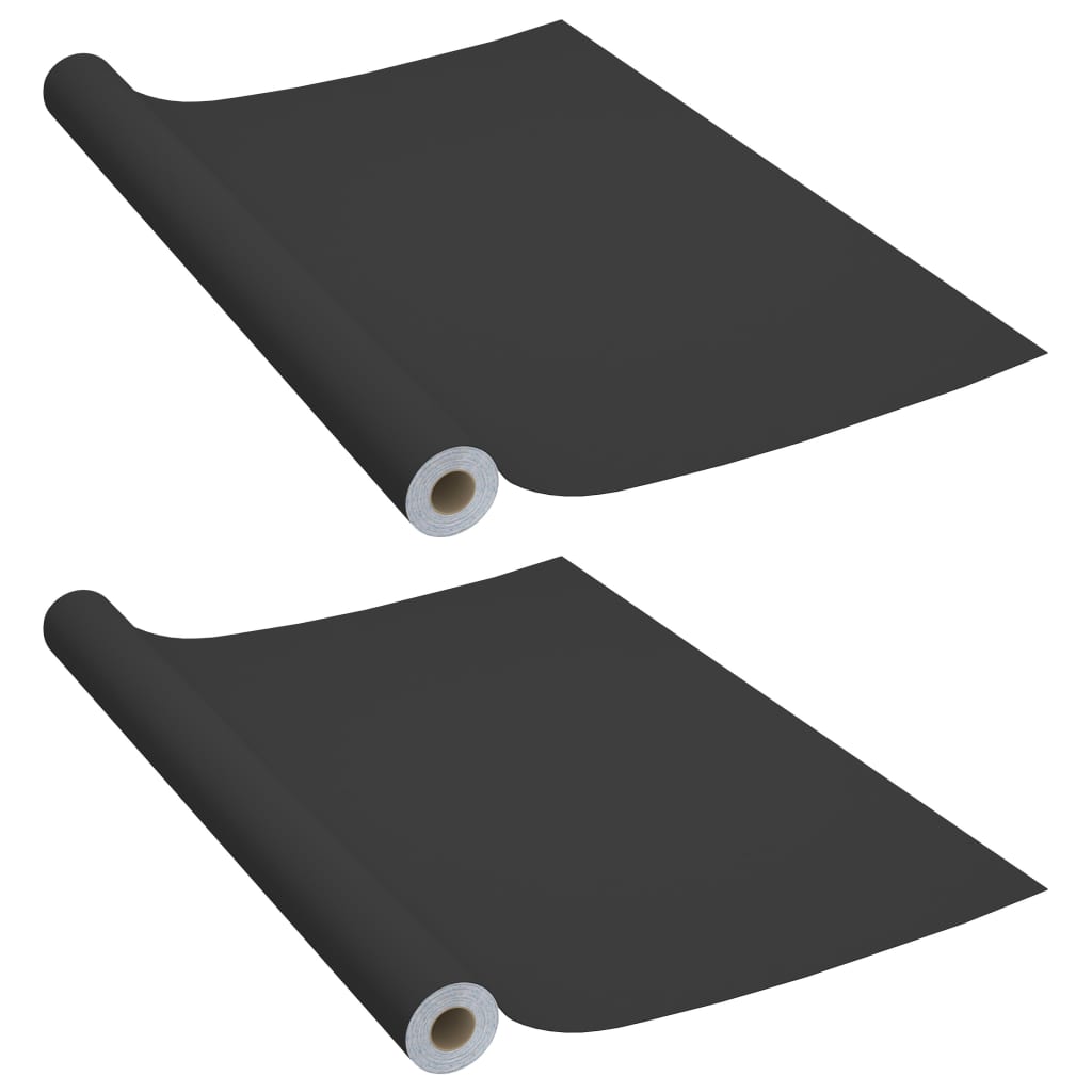 Vidaxl meubelfolies zelfklevend 2 st 500x90 cm pvc zwart