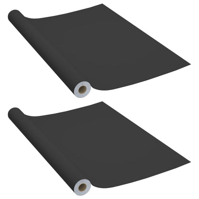 Oli per mobili Vidaxl autoadesivo 2 ST 500x90 cm PVC nero