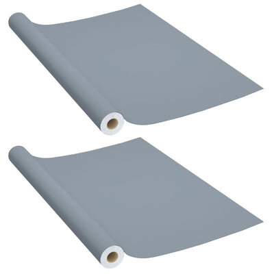 Oli per mobili vidaxl autoadesivo 2 st 500x90 cm pvc grigio