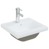 Vidaxl inbouwwastafel met kraan 42x39x18 cm keramiek wit