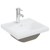 Vidaxl inbouwwastafel met kraan 42x39x18 cm keramiek wit