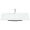 Vidaxl inbouwwastafel met kraan 91x39x18 cm keramiek wit
