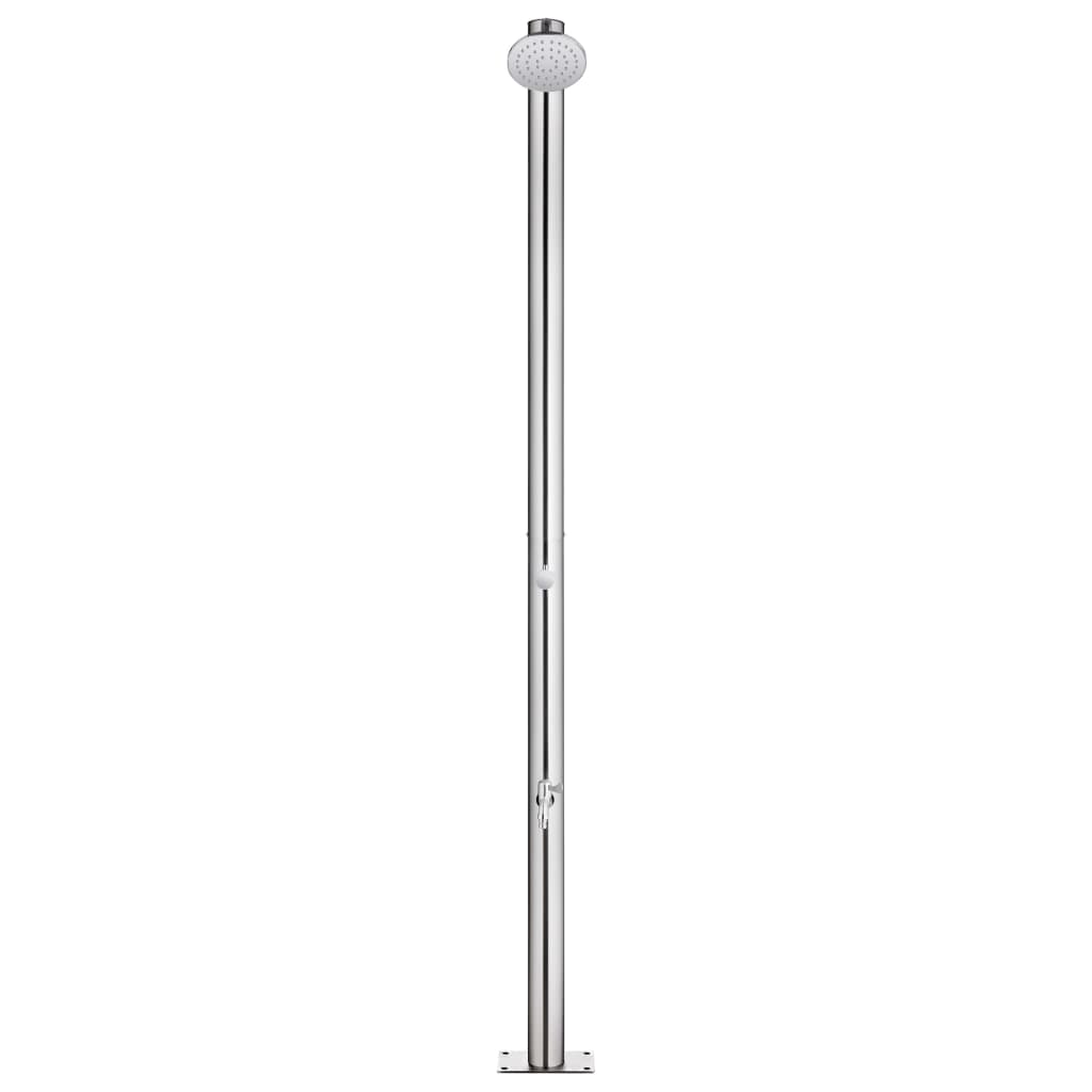 Vidaxl buitendouche 215 cm roestvrij staal