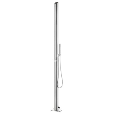 Vidaxl Ducha al aire libre 220 cm de acero inoxidable