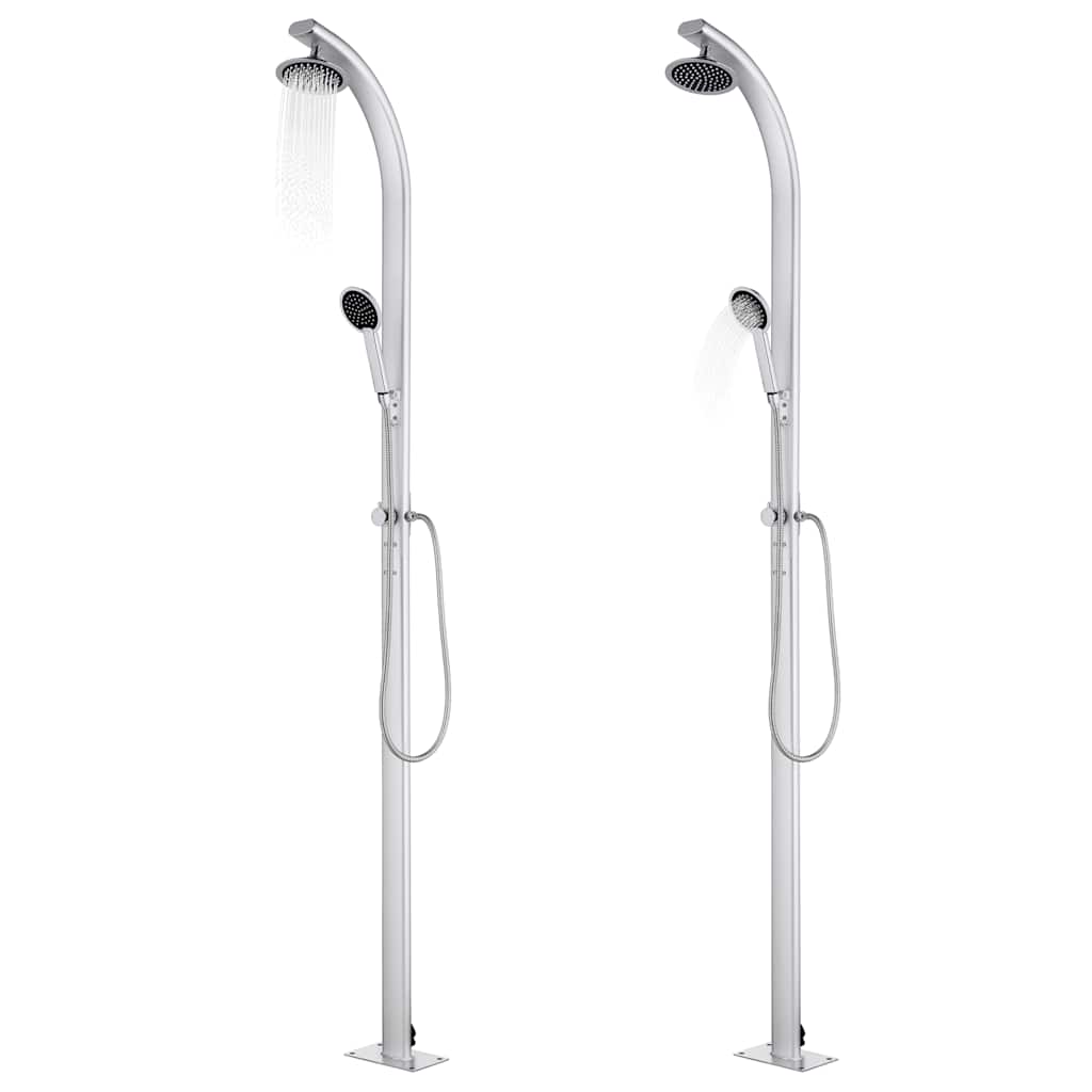 Vidaxl Doccia esterna 215 cm in alluminio