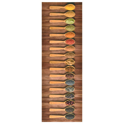 Vidaxl tappetino da cucina i cucchiai lavabili 60x300 cm
