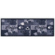 Vidaxl Mat de cocina Café lavable 45x150 cm azul