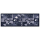 Vidaxl Mat de cocina Café lavable de 60x300 cm azul