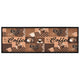 Vidaxl Mat de cocina Café lavable con 60x180 cm de marrón