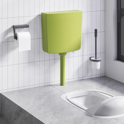 Piso de inodoro Vidaxl con suministro de agua en la parte inferior 3 6 L Olive Green