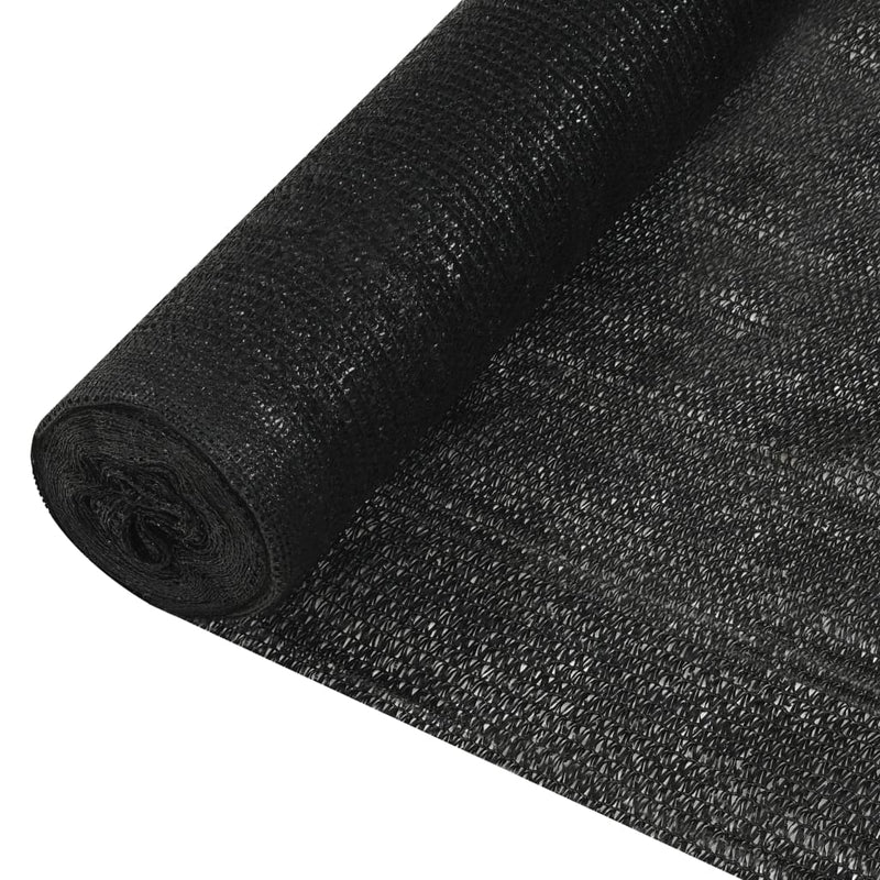 Vidaxl privacynet 195 g m² 1,5x50 m hdpe zwart