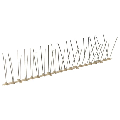 Spille per uccelli e piccioni Vidaxl con 4 file 20 pz 10 m plastica