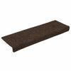 Vidaxl trapmatten zelfklevend 15 stuks 65x21x4 cm bruin rechthoekige rand