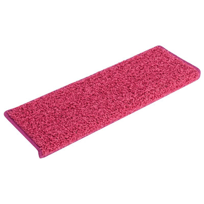 Vidaxl Stair tappetini 15 ST 65x21x4 cm rosa