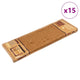 Vidaxl tappetini per autoadesivo 15 st 65x21x4 cm beige