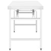 Vidaxl Table de cocina Plegable 85x60x80 cm de acero inoxidable
