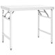 Vidaxl Cocina Table Plegable 100x60x80 cm de acero inoxidable