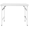 Vidaxl Cocina Table Plegable 100x60x80 cm de acero inoxidable
