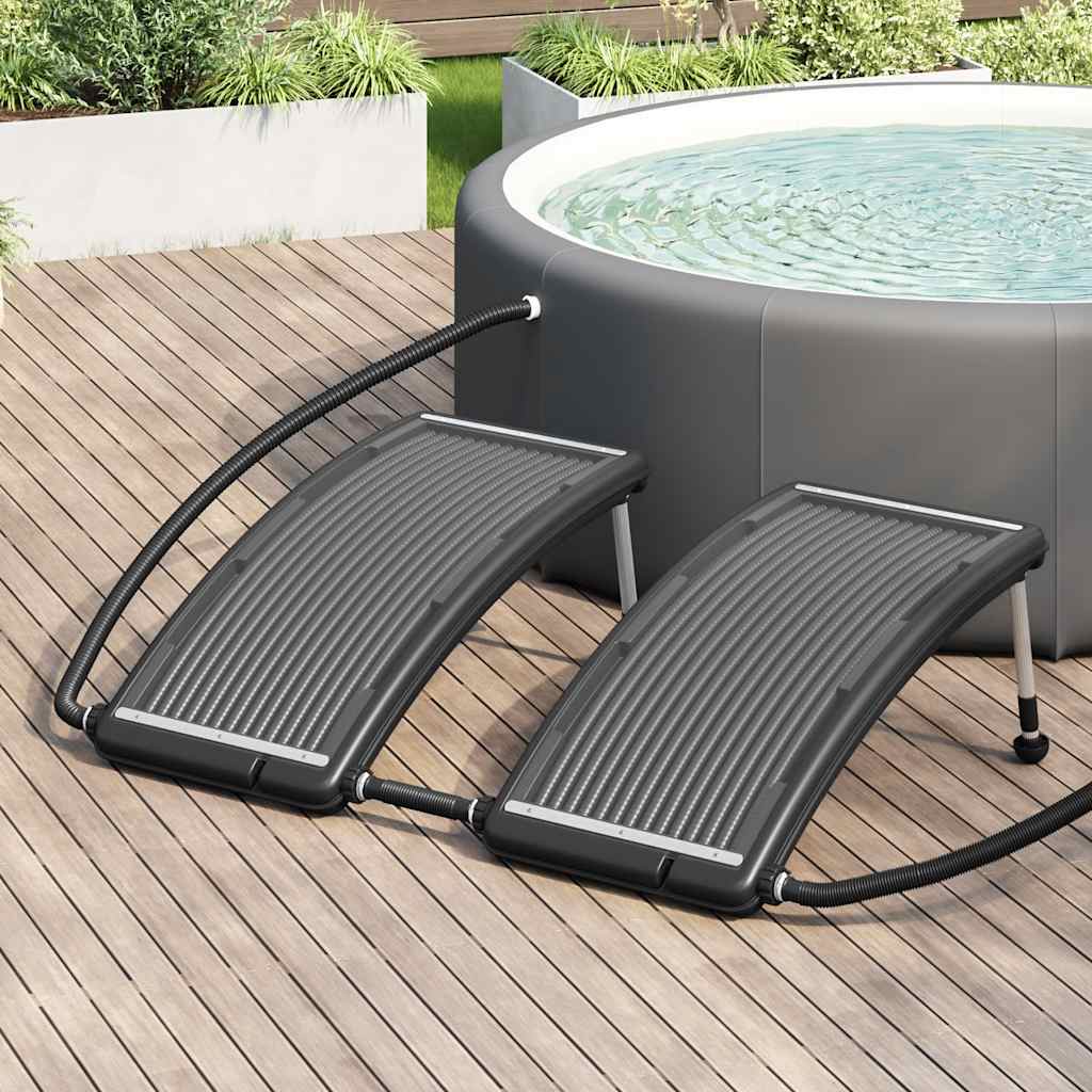 Vidaxl Panel de calefacción de piscina Solar 2 St Bent 110x65 cm