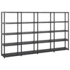 Vidaxl Storage Rack a 5 strati 284x38x170 cm di plastica nero