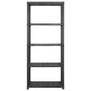 Vidaxl Storage Rack a 5 strati 284x38x170 cm di plastica nero