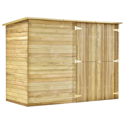 Vidaxl Bicycle Shed 232x110x170 cm Pine impregnado