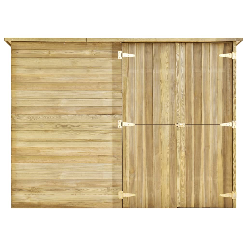 Vidaxl Bicycle capannone 232x110x170 cm Pine impregnato
