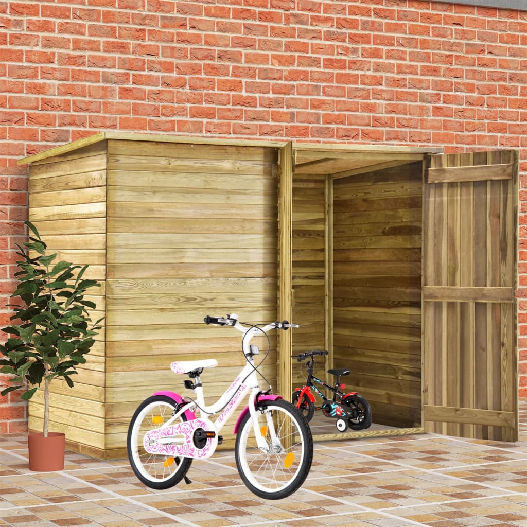 Vidaxl Bicycle capannone 232x110x170 cm Pine impregnato