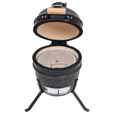 Vidaxl Kamado Barbecue 2 in 1 56 cm ceramico nero