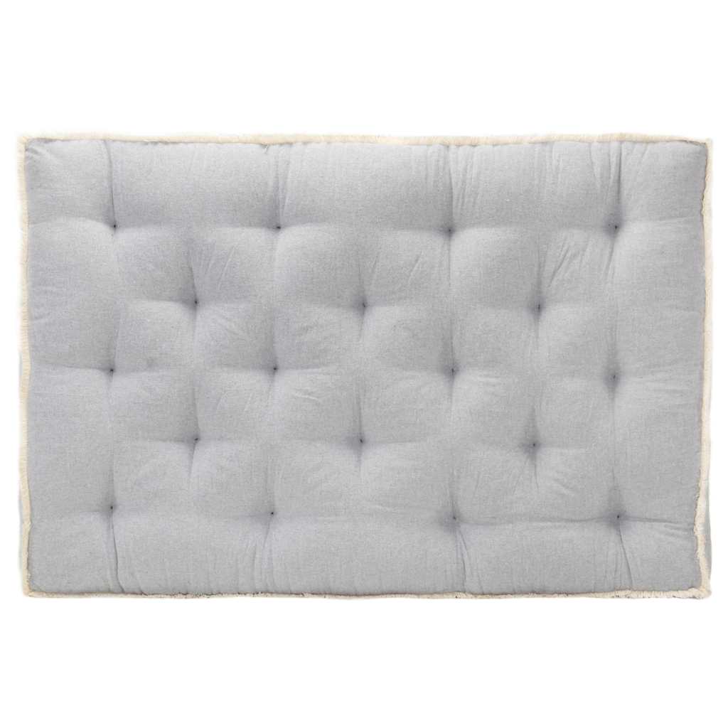 Vidaxl divano cuscino pallet 120x80x10 cm grigio