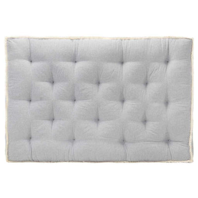 Vidaxl divano cuscino pallet 120x80x10 cm grigio